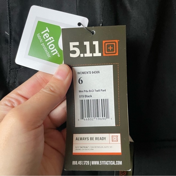 5.11 Black WOMEN'S TACLITE® PDU® CARGO PANT - B CLASS Unhemmed - Picture 6 of 11